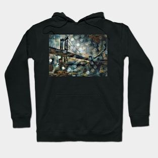 Manhattan bridge abstract Hoodie